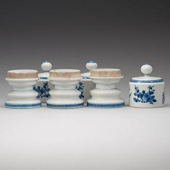 Three presentation stands with covers, Qing dynasty (1644-1912).