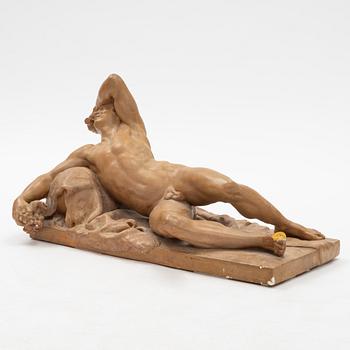 Johan Tobias Sergel, efter. Skulptur, patinerad gips.