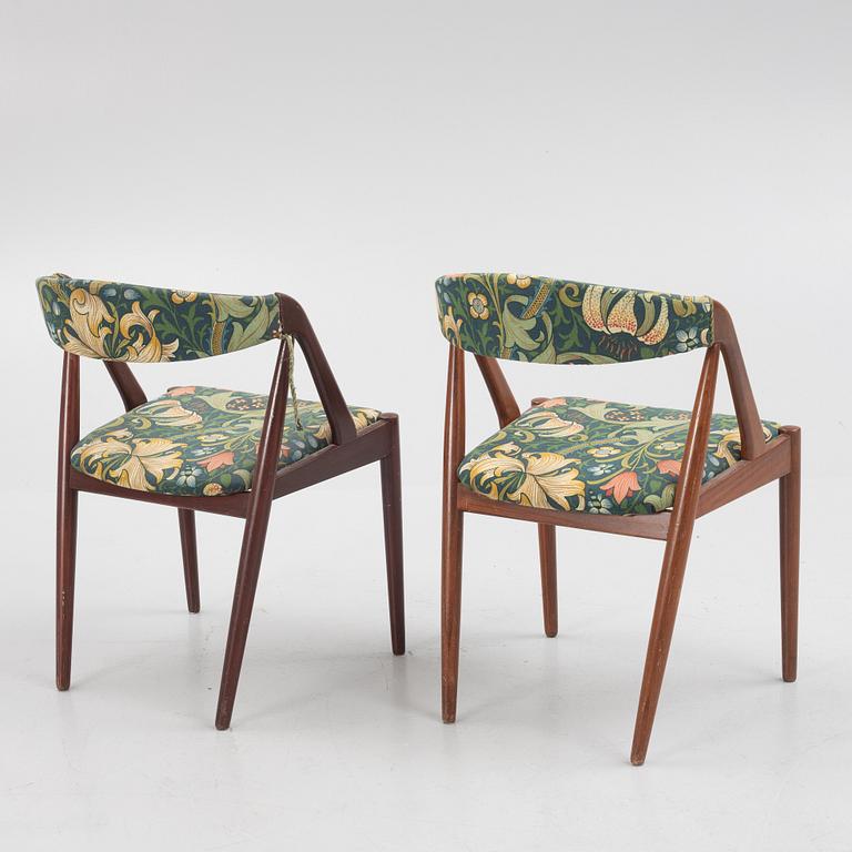 Kai Kristiansen, three "Pige"/"T21" chairs, Denmark, 1950's/60's.