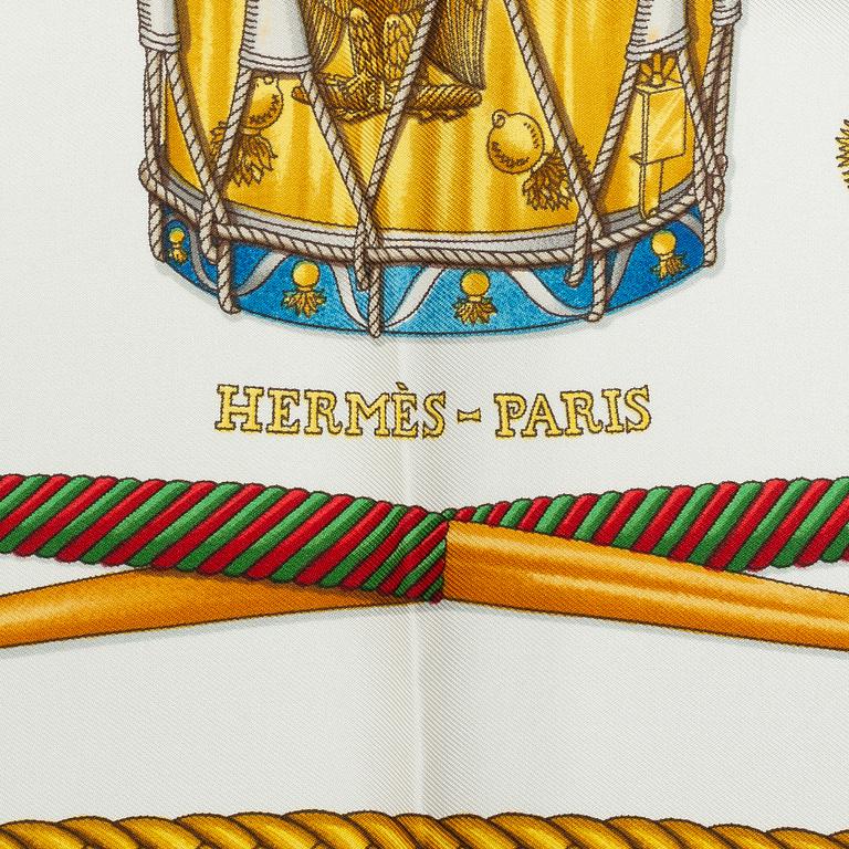 Hermès, scarf, "Les Tambours".