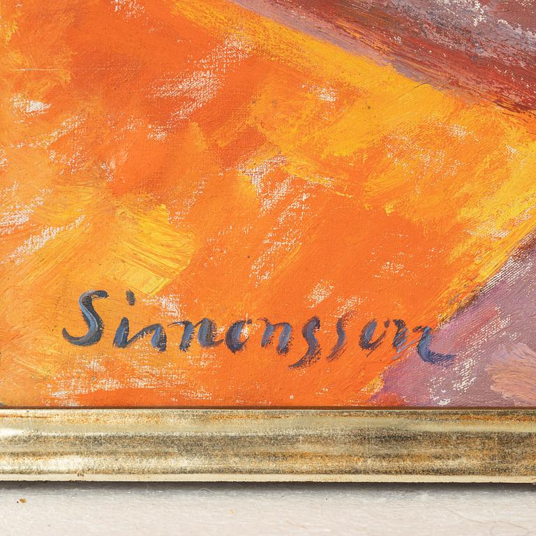 Birger Simonsson, olja på duk, signerad.