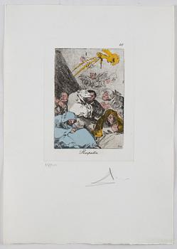 Salvador Dali, etching and collotyp, signed and numbered 127/200.