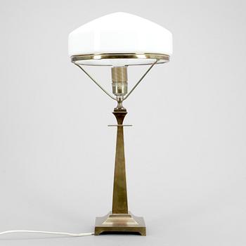 BORDSLAMPA, mässing, 1900-talets andrahälft.