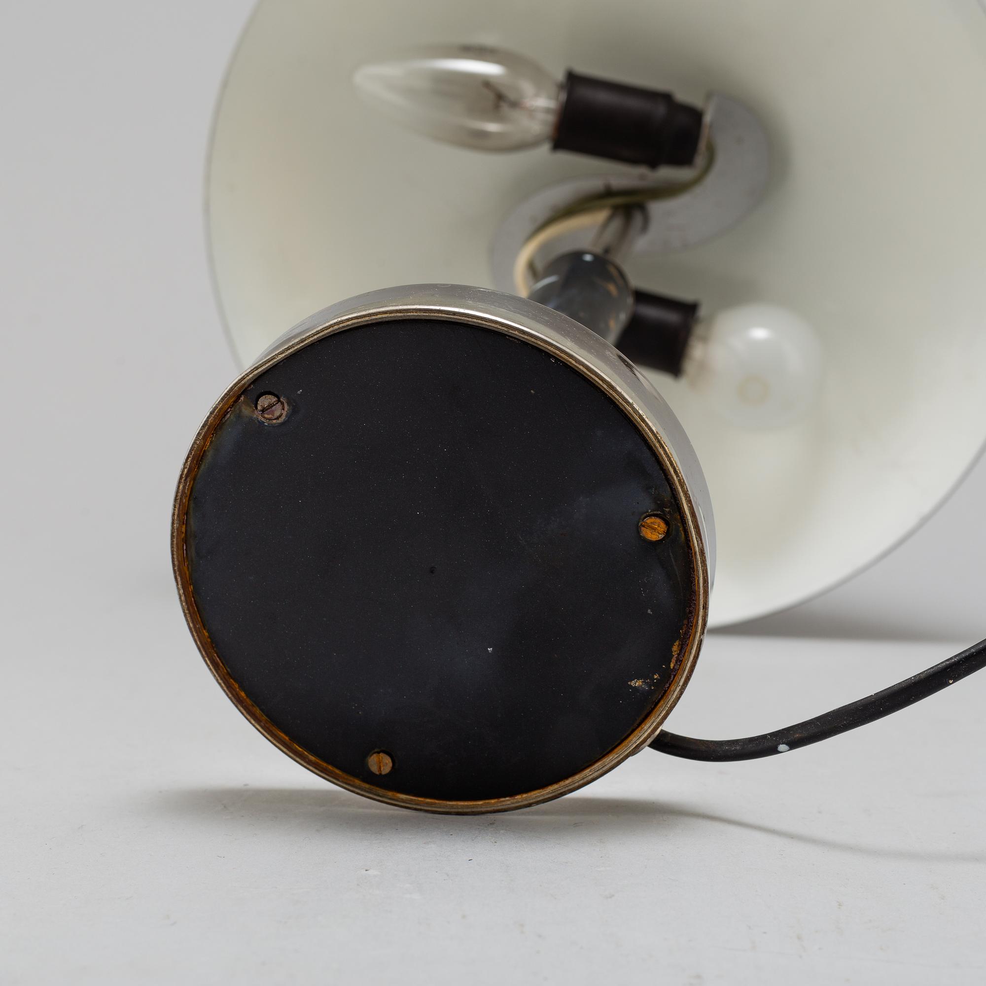 A two-light table lamp, probably 1930s.