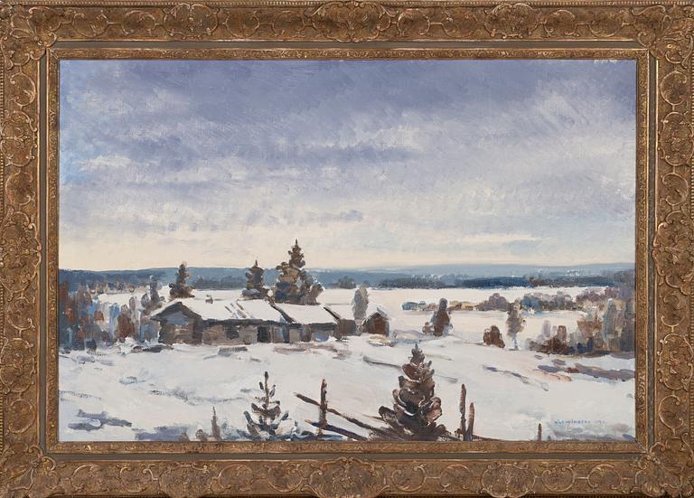 NILS WIKBERG, oil on canvas, signed and dated 1946.