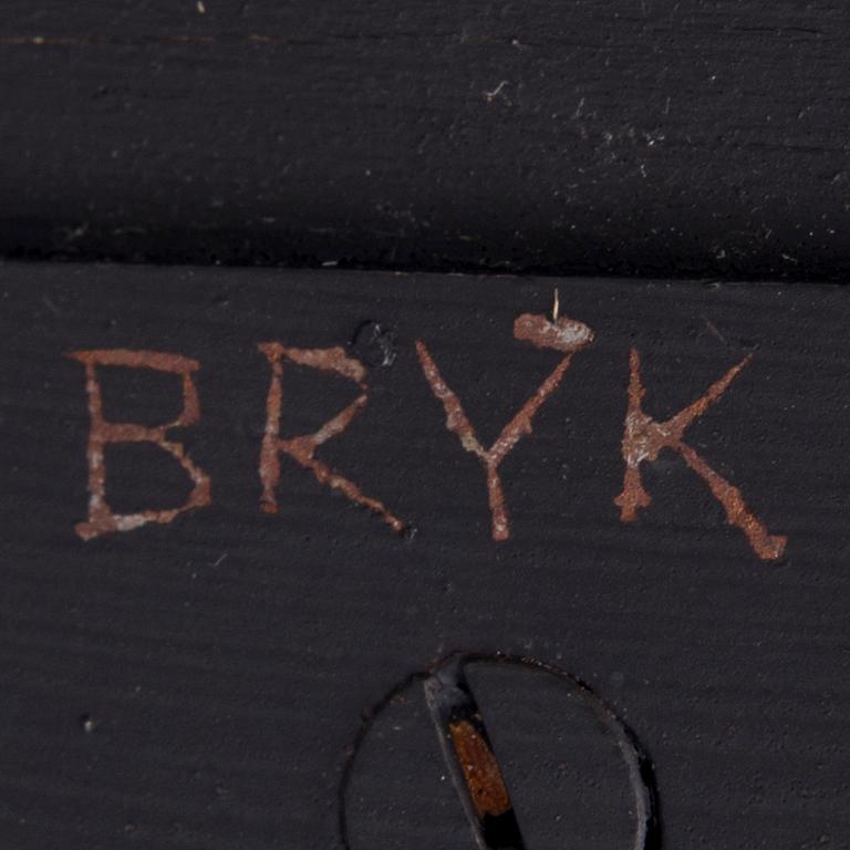 RUT BRYK, KERAMIKRELIEF. Märkt Bryk. 1970-tal.