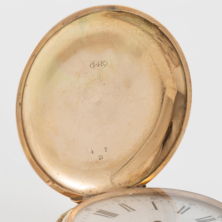 Pocket watch, hunter, 49 mm.