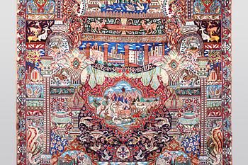 A carpet, Kashmar, ca 390 x 300 cm.