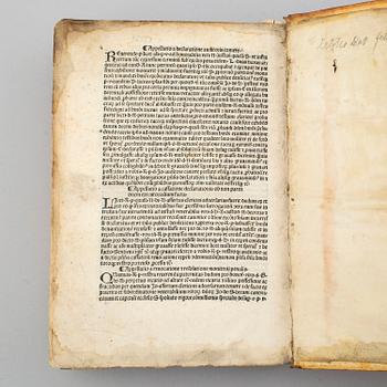 BOOK, Incunable, Rome 1491.