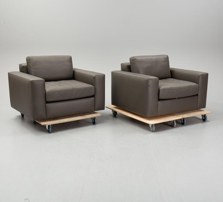A pair of De Sede armchairs,