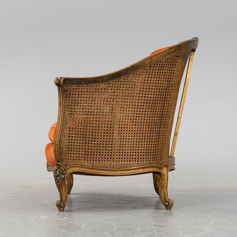 An early 20th century armchair, possibly France.