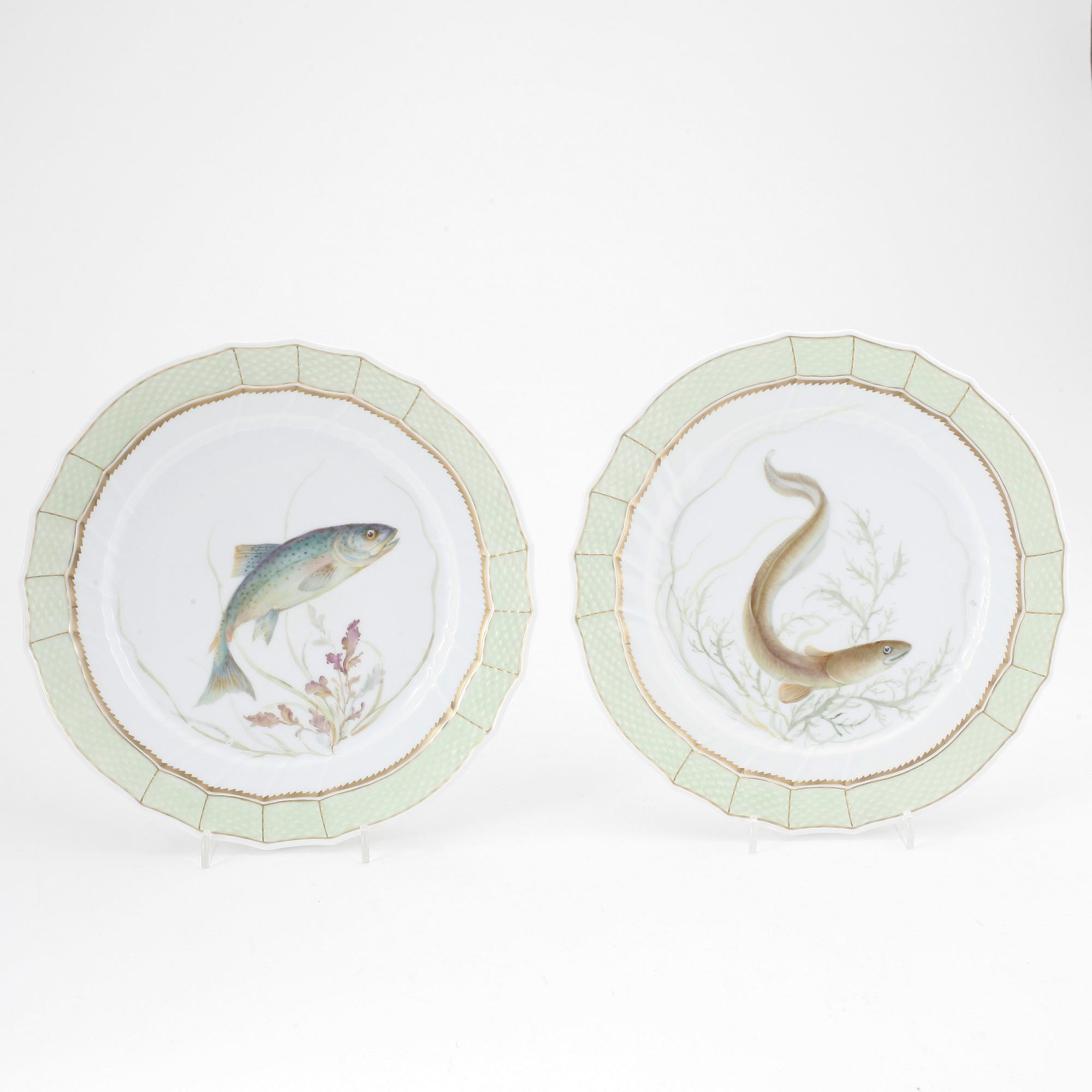 TALLRIKAR, ett par, porslin, Royal Copenhagen, 1900-tal.