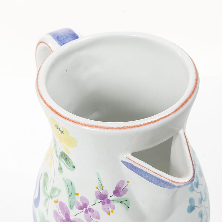 Stig Lindberg, a lidded jug, faience, Gustavsberg Studio.