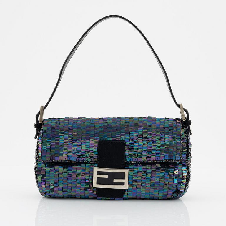 Fendi, a sequin and pearl embroidered Baguette bag.