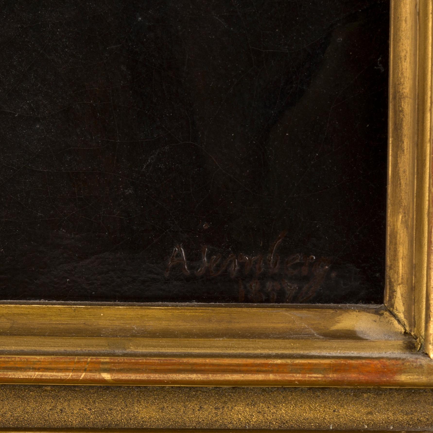 AUGUST JERNBERG, oil on canvas, signed and dated 1887.