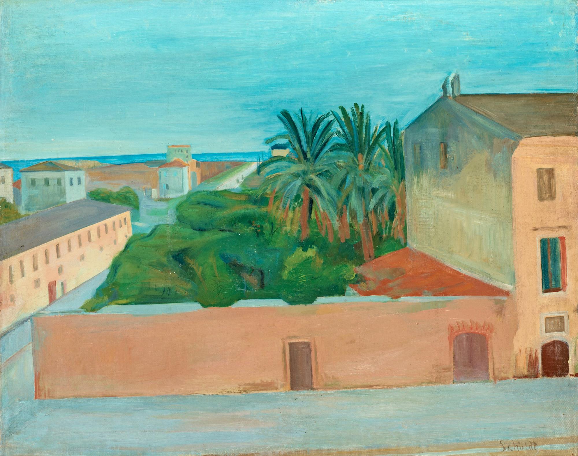 Fritiof Schüldt, "Motiv från Terracina" (Motif from Terrancina).