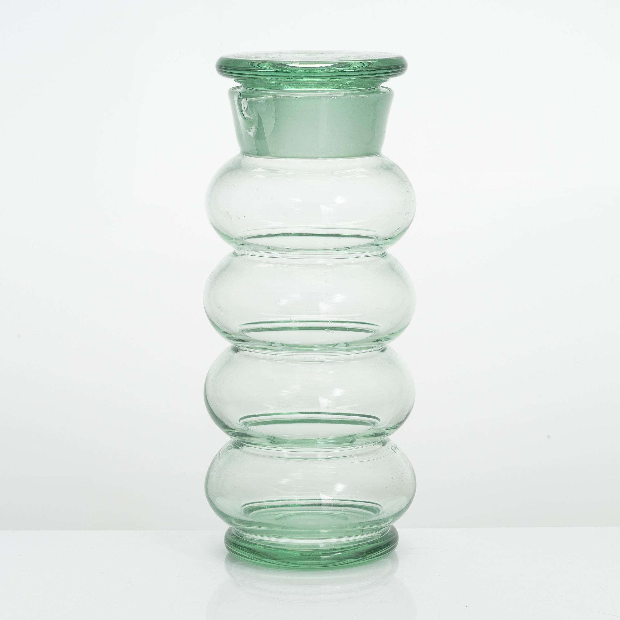 Kaj Franck, cocktail mixer 2544 och dricksglas, 3 st 2744 för Nuutajärvi Notsjö.