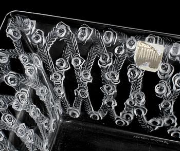 SKÅLFAT, glas, Lalique, 1900-talets andra hälft.
