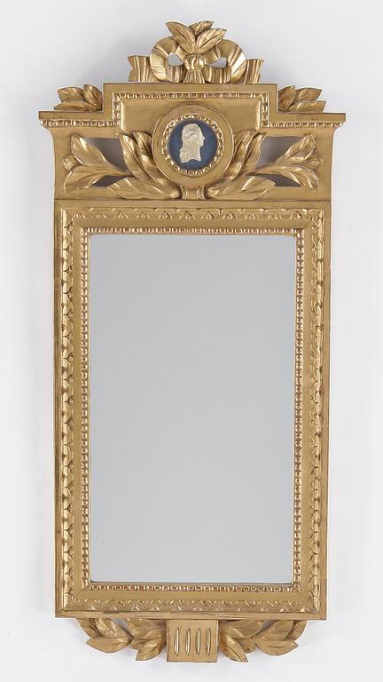 SPEGEL, gustaviansk stil, omkring 1900-talets mitt.