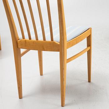Carl Malmsten, dining table and chairs, 6 pcs, "Herrgården", "Åfors Möbelfabrik", second half of the 20th century.