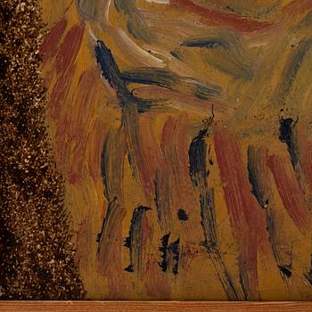 Madeleine Pyk, oil on panel, signed.