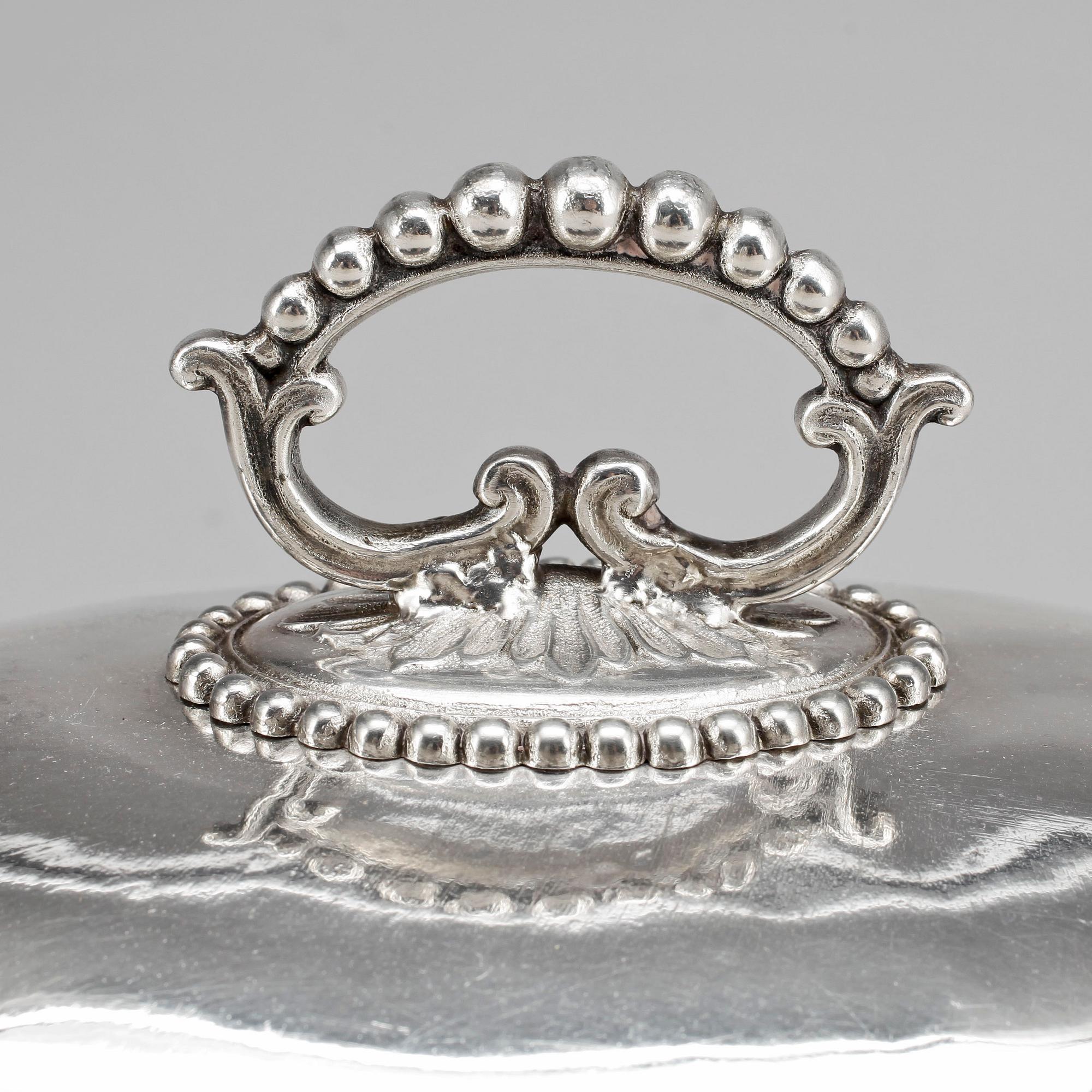 STEKHUV, nysilver, 1800/1900-tal.