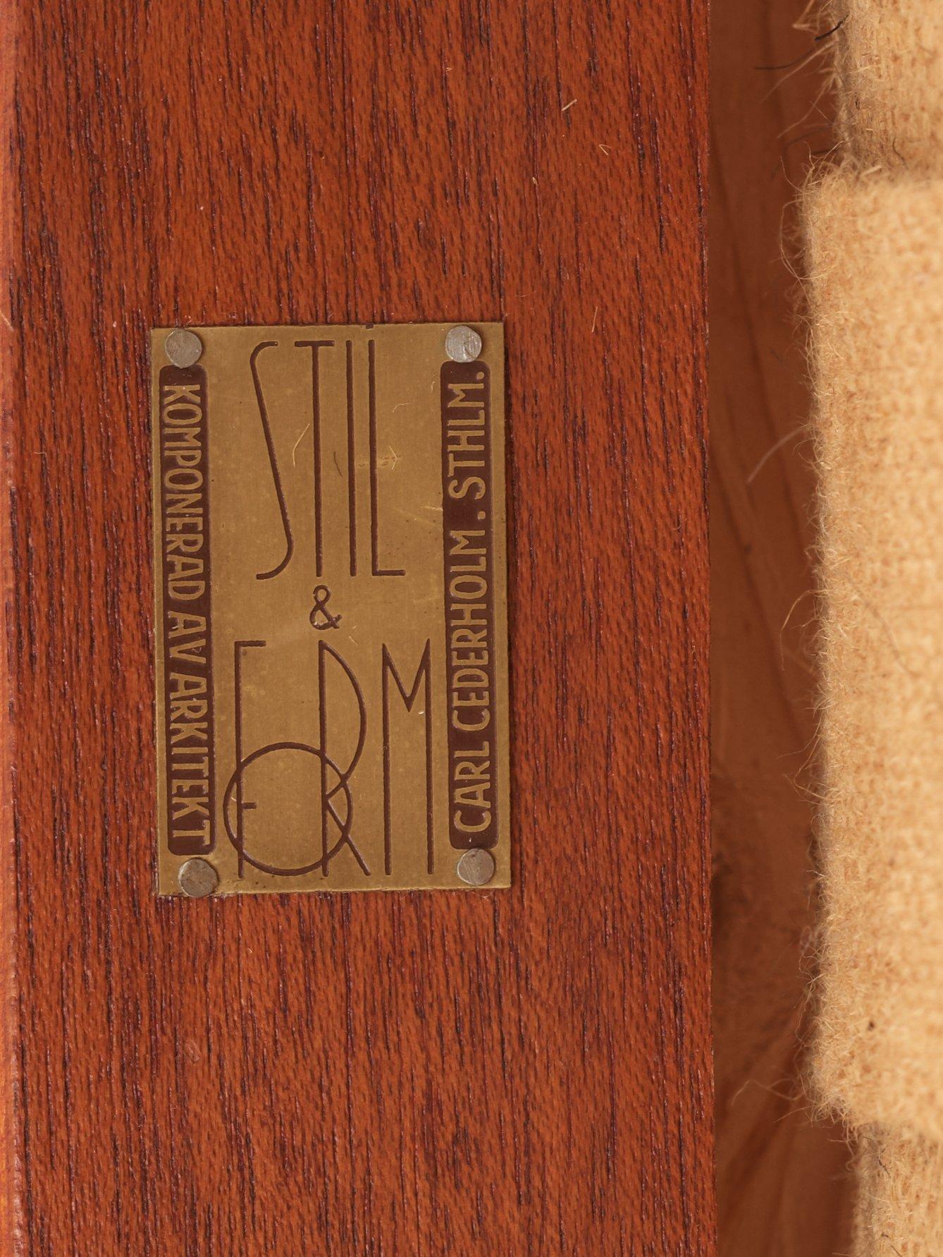 CARL CEDERHOLM, fåtölj, Firma Stil & Form, Stockholm 1940-50-tal.