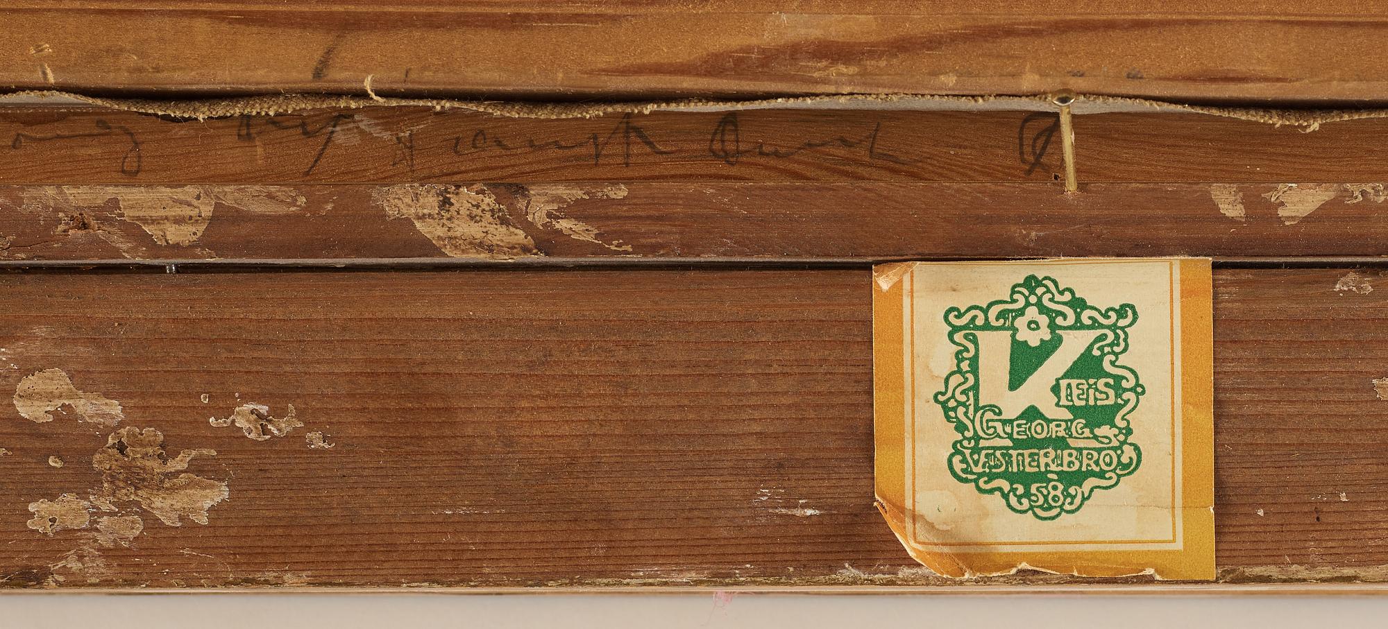 OLE RING,  Oil on canvas, signed.