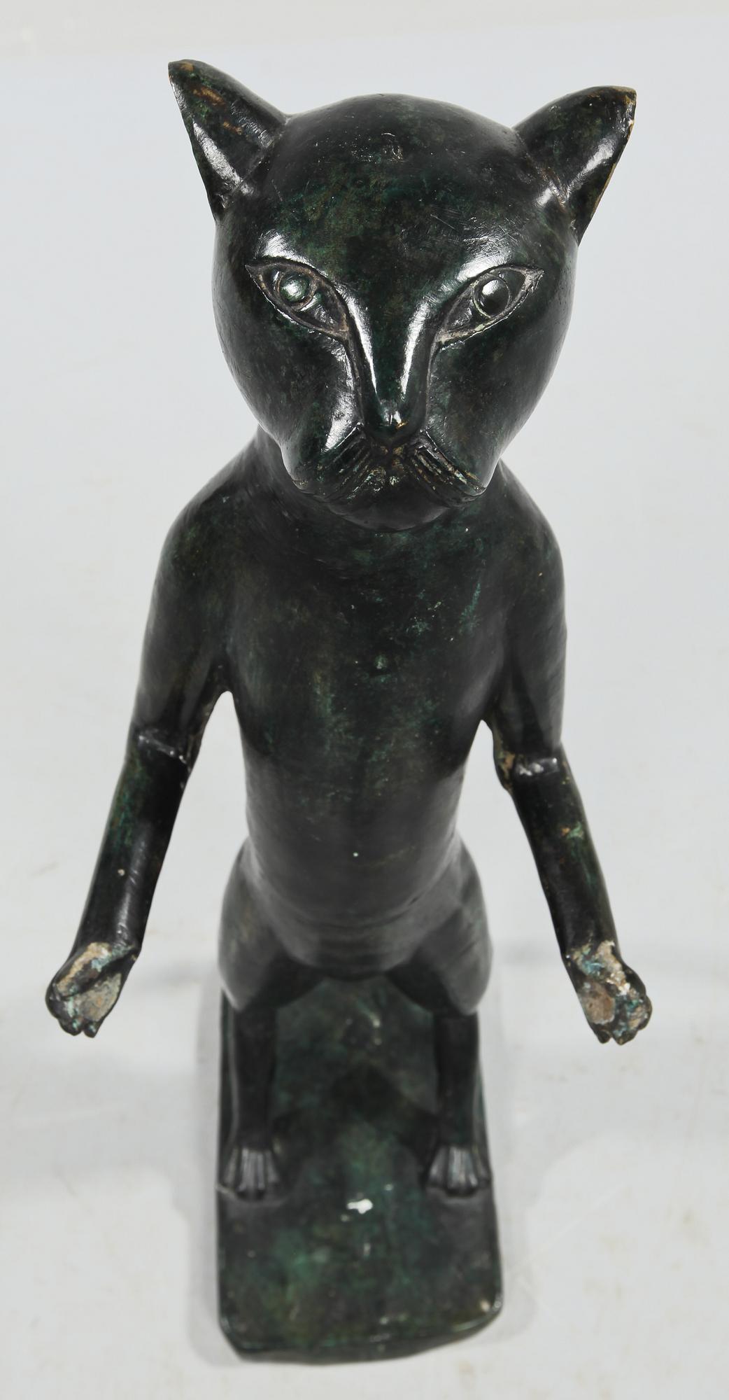 SKULPTUR, bemålad metall, 1900-talets andra hälft.