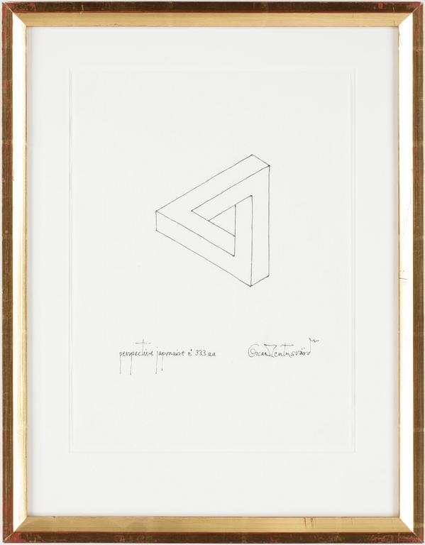 OSCAR REUTERSVÄRD, tuschteckningar 2 st. Sign.