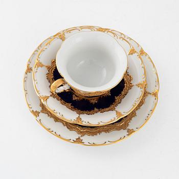 A 27-piece porcelain coffee service, Meissen, 20th century.