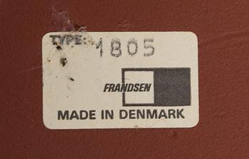 Floor lamp, Denmark, Frandsen, 1970s-80s.