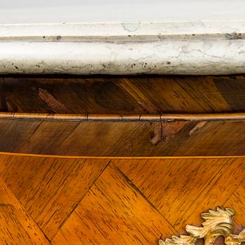 A Swedish Rococo 18th century commode by G. Foltiern.