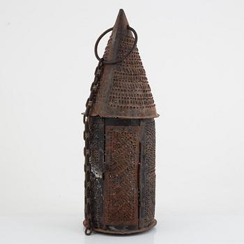 A Swedish 19th century one light lantern.