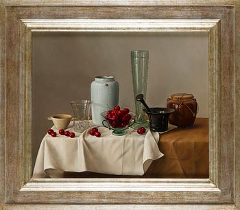 Nadine Lundahl, Still Life with Cherries.