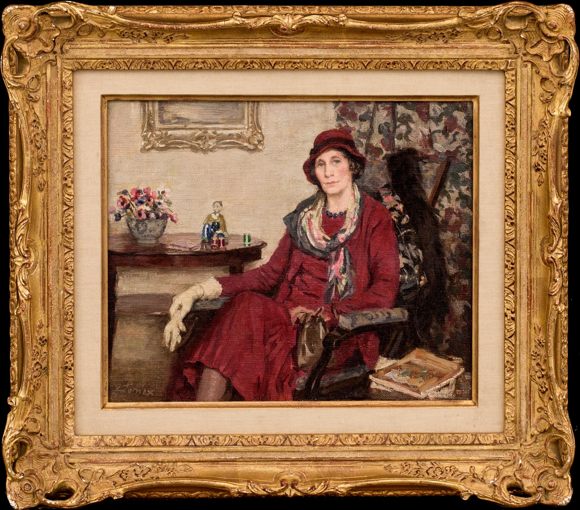JOHN ARTHUR LOMAX, oil on canvas, signed.