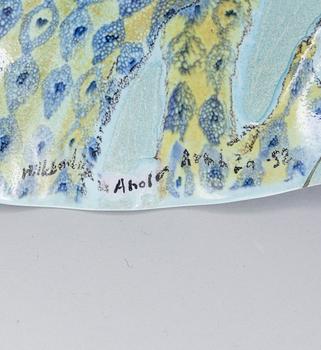 SKÅLAR, 3 st, keramik, signerade Hilkka-Liisa Ahola, Arabia.