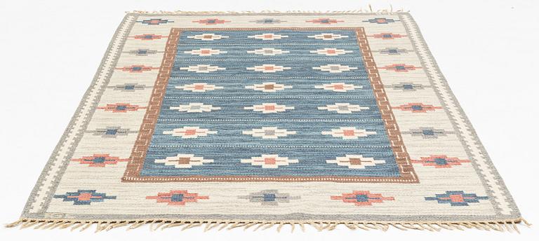 Anna-Greta Sjöqvist, matta, rölakan, ca 253 x 175 cm, signerad AGS.