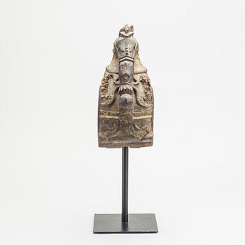 SKULPTUR/DEKORFRAGMENT, orientalisk,