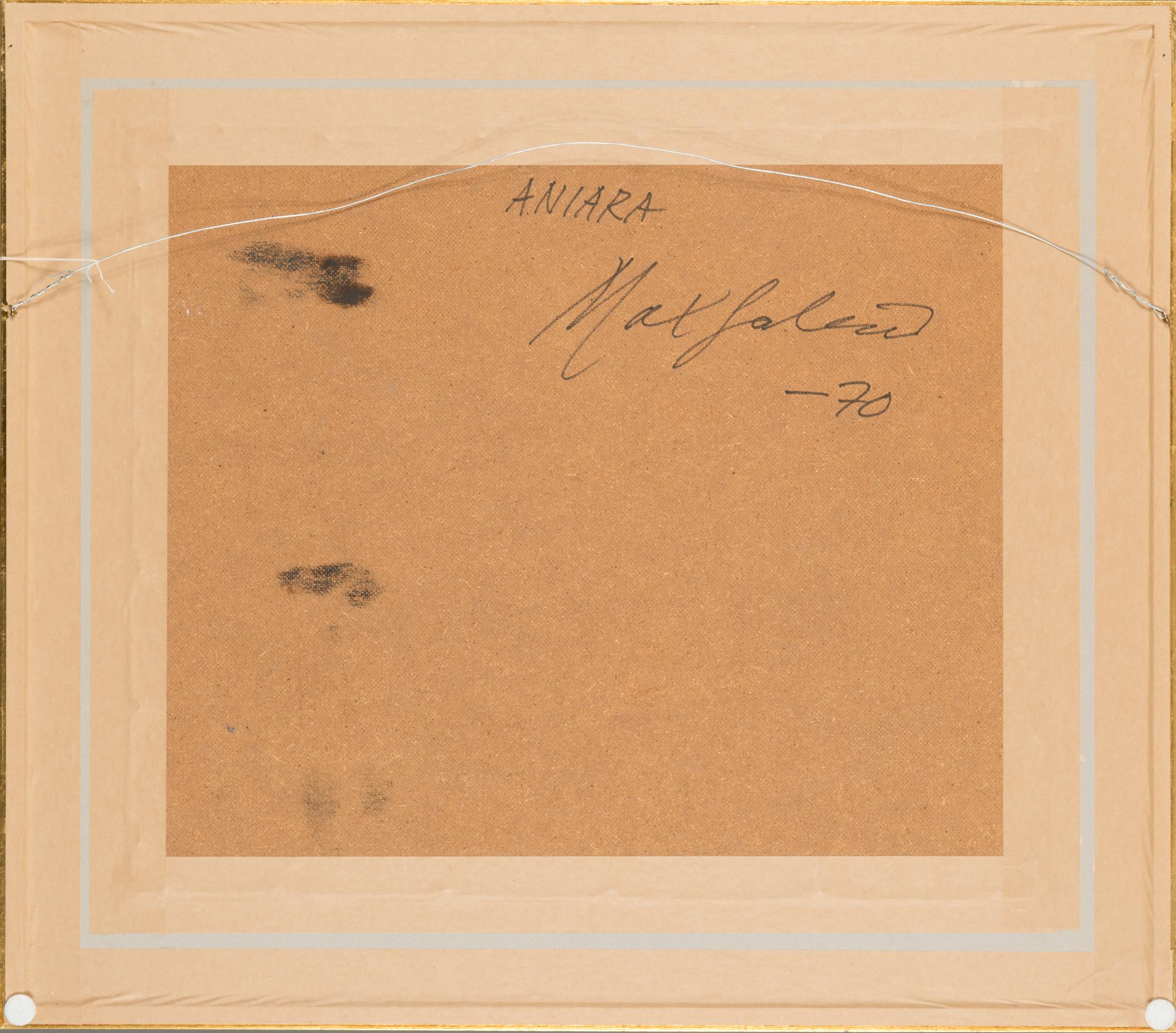 Max Salmi, oil on board, signed and dated -70.