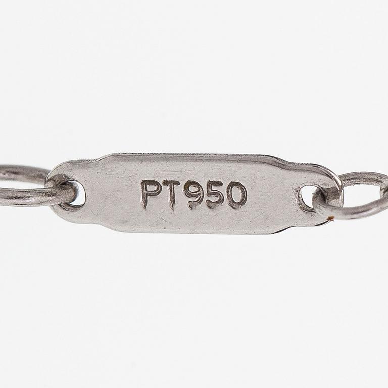 Tiffany & Co, halsband, "Aria", platina med briljantslipade diamanter.