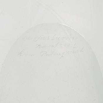 Sven Palmqvist, a signed 'Kantara' glass bowl, Orrefors.