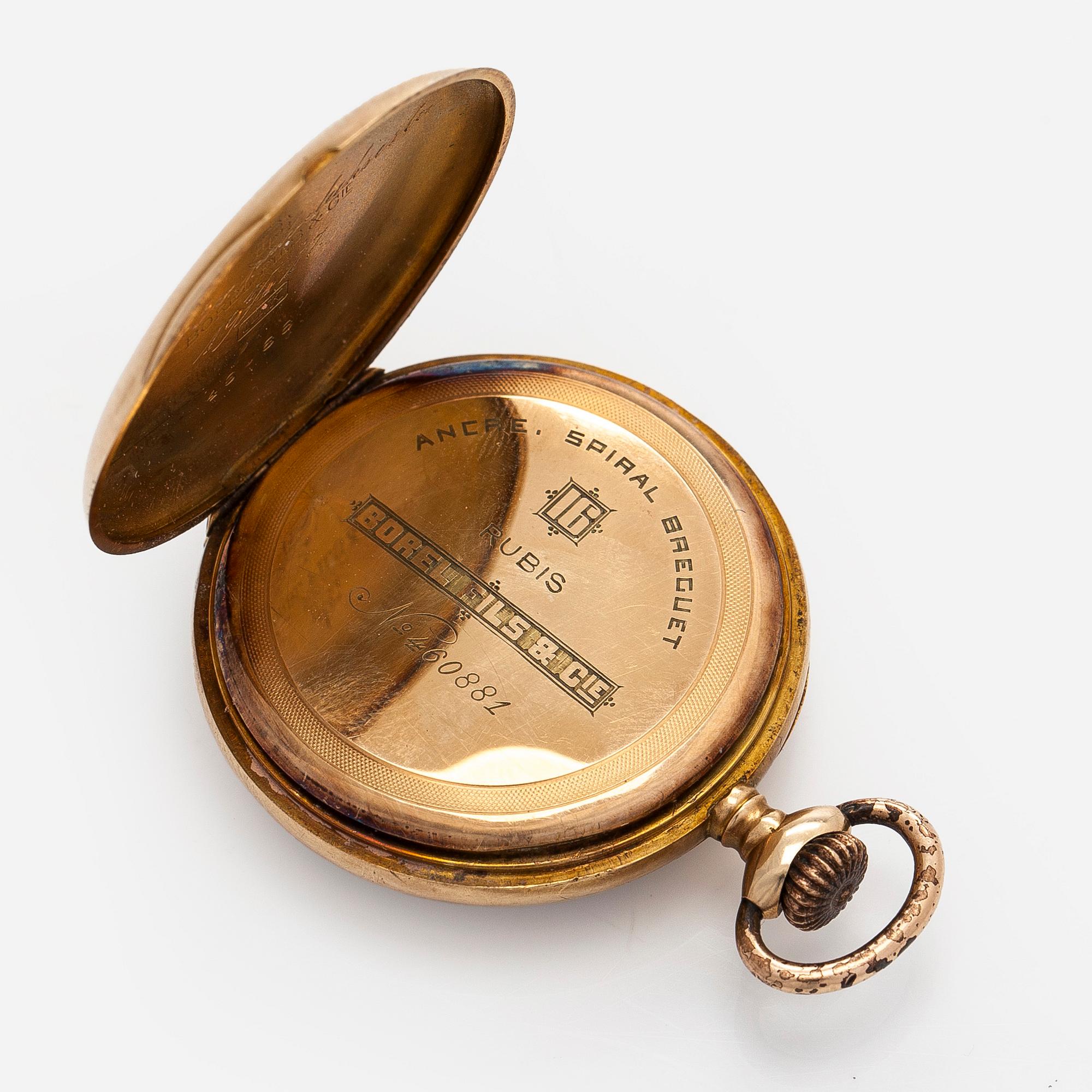 Borel Fils & Cie, fickur/mormorsur, 33,5 mm.