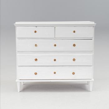 A gustavian chest of drawers from the family Lidströmer. Dated 1771.