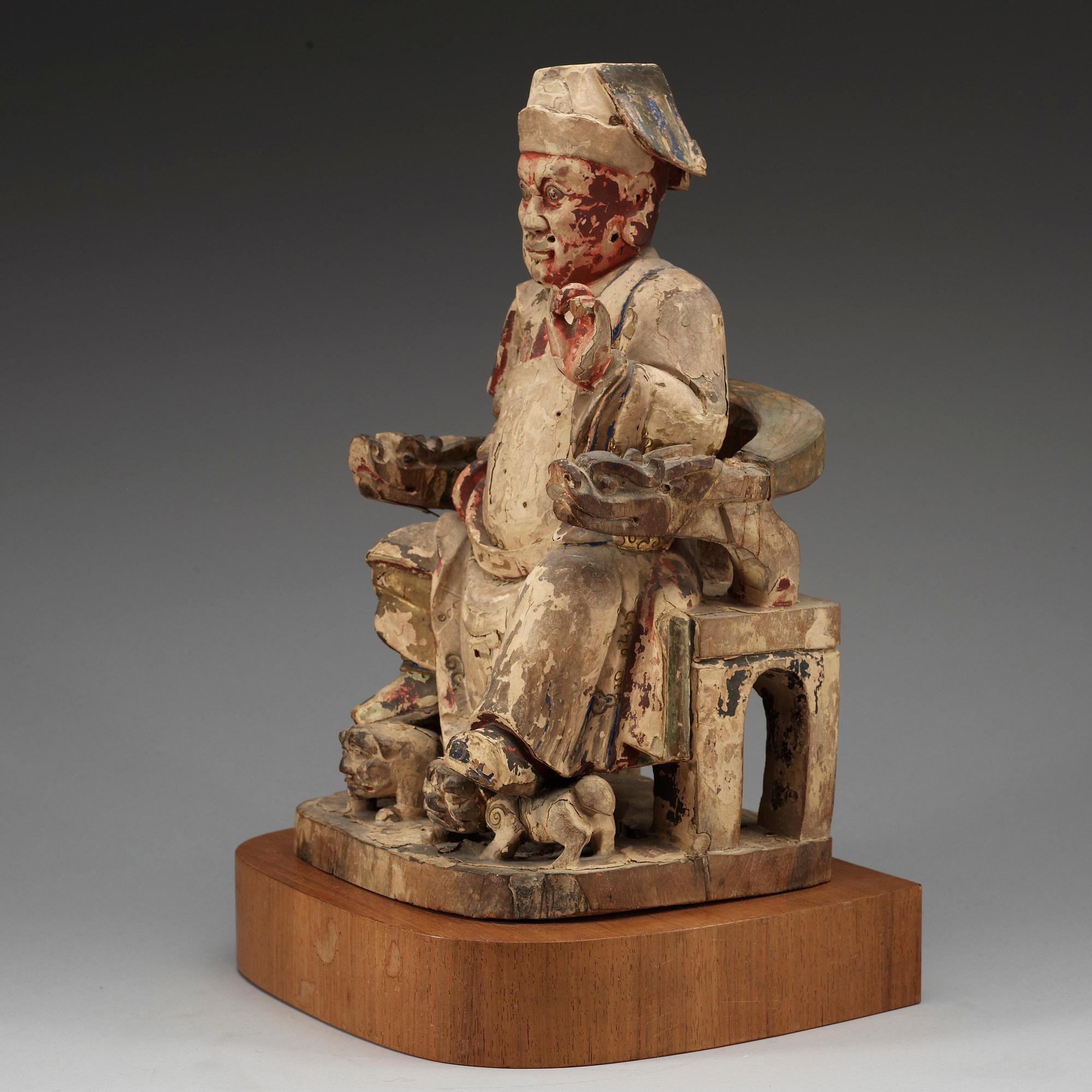 FIGURIN, trä. Ming dynastin (1368-1644).