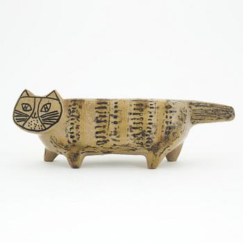 Lisa Larson, figurin, stengods, "Katt" ur serien "Stora zoo", Gustavsberg.