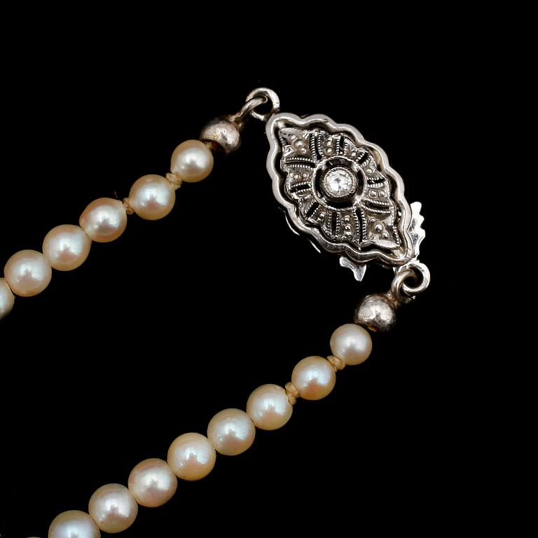 PÄRLCOLLIER, odlade doserade pärlor.