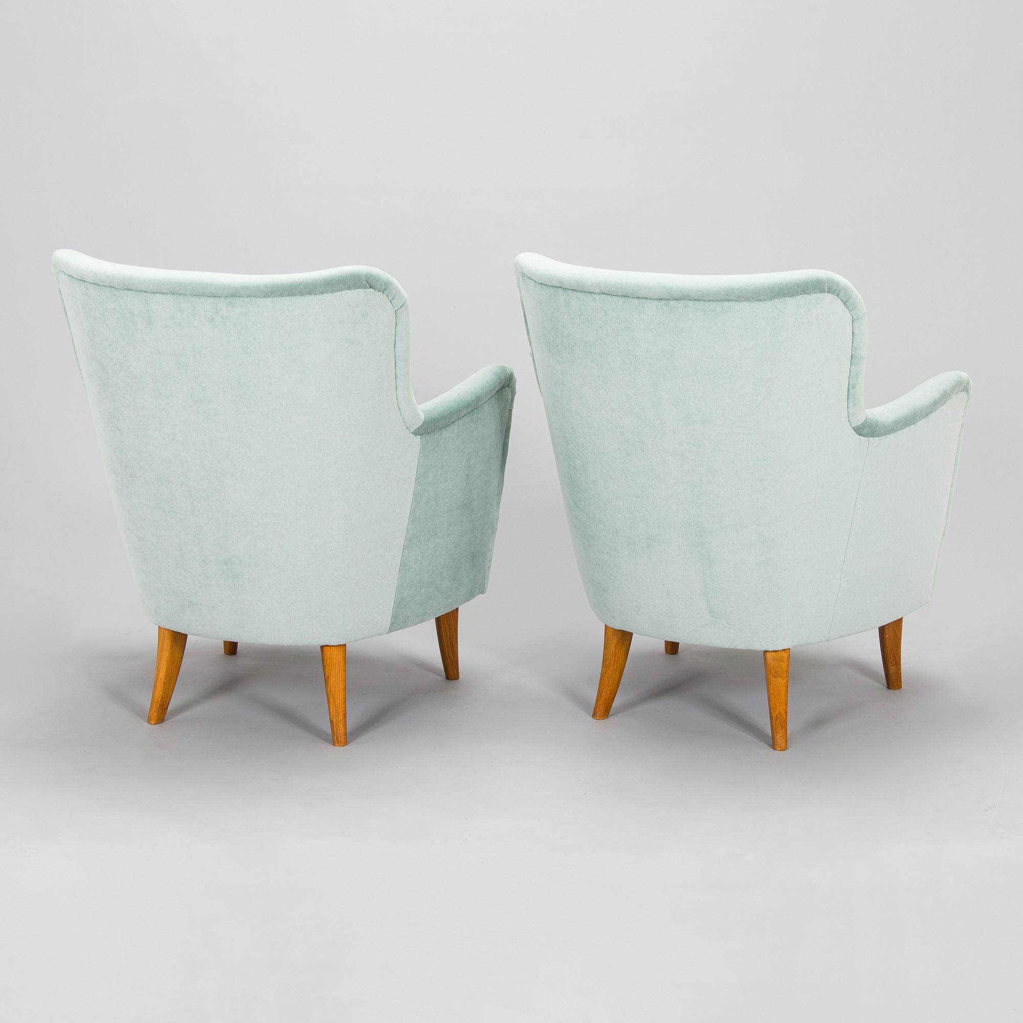 Fåtöljer, ett par, 1900-talets mitt.