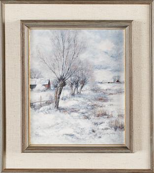 JEAN ROSENGREN, 2 st, olja på duk, signerade.