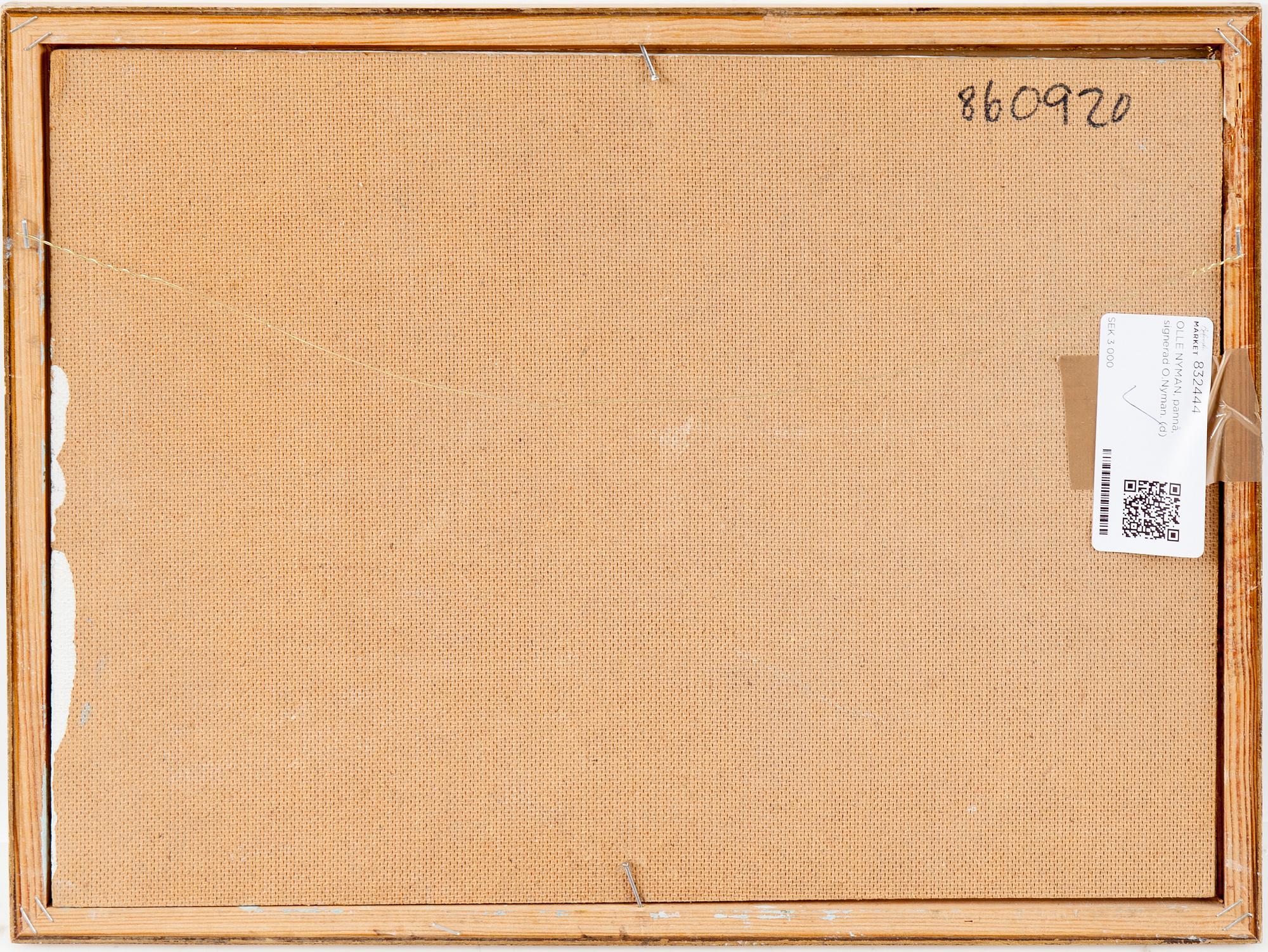 OLLE NYMAN, panel, signed O.Nyman.